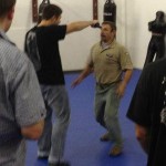 Kris demonstrates advanced weapons defense